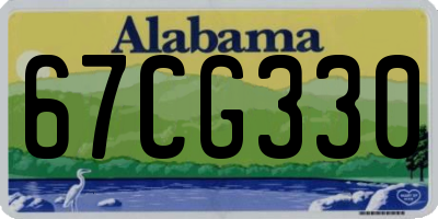 AL license plate 67CG330