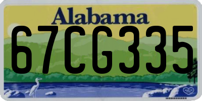AL license plate 67CG335