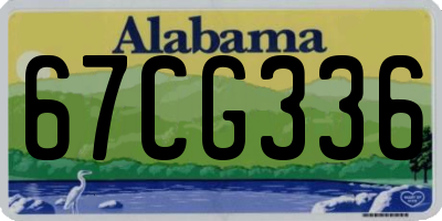 AL license plate 67CG336