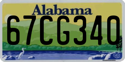 AL license plate 67CG340