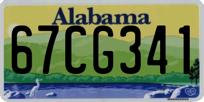 AL license plate 67CG341