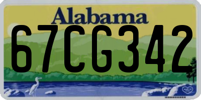 AL license plate 67CG342