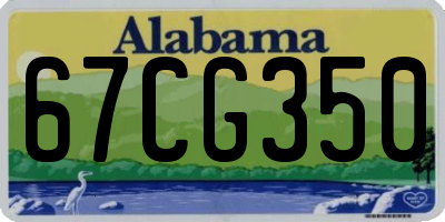 AL license plate 67CG350