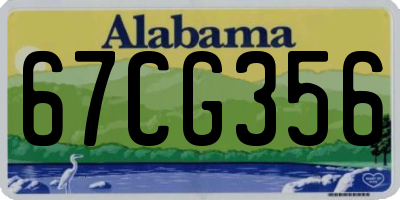 AL license plate 67CG356