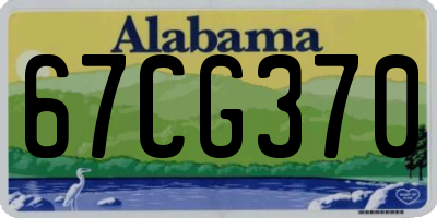 AL license plate 67CG370