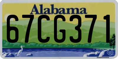 AL license plate 67CG371