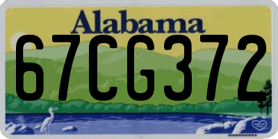 AL license plate 67CG372