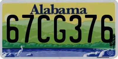 AL license plate 67CG376