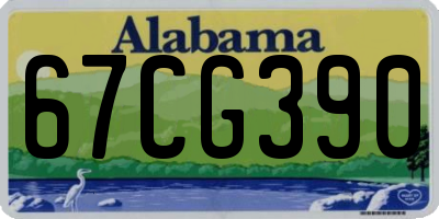 AL license plate 67CG390