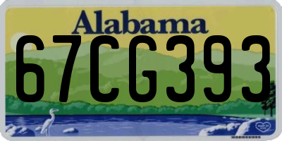 AL license plate 67CG393