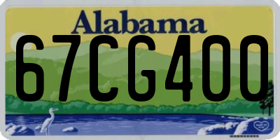 AL license plate 67CG400