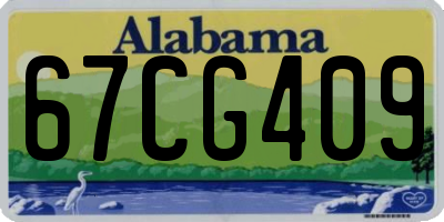 AL license plate 67CG409