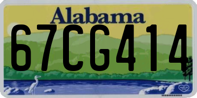 AL license plate 67CG414