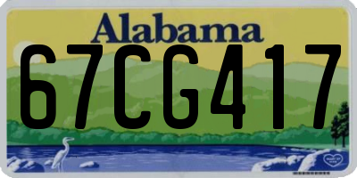 AL license plate 67CG417