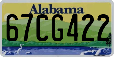 AL license plate 67CG422