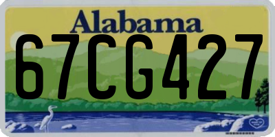 AL license plate 67CG427