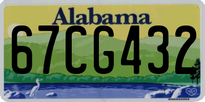 AL license plate 67CG432