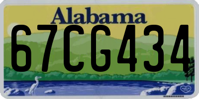 AL license plate 67CG434