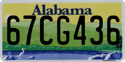 AL license plate 67CG436