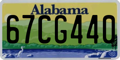 AL license plate 67CG440