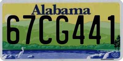 AL license plate 67CG441