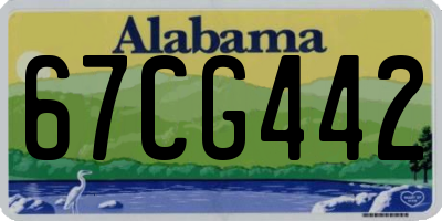AL license plate 67CG442