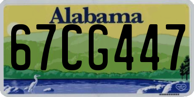 AL license plate 67CG447