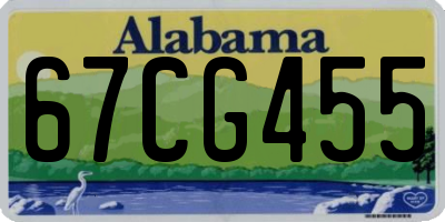 AL license plate 67CG455