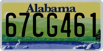 AL license plate 67CG461