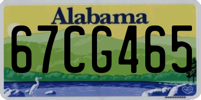 AL license plate 67CG465