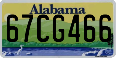 AL license plate 67CG466