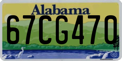 AL license plate 67CG470