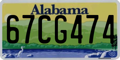 AL license plate 67CG474