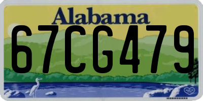 AL license plate 67CG479