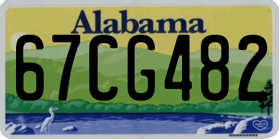 AL license plate 67CG482