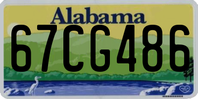 AL license plate 67CG486