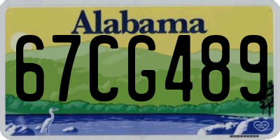 AL license plate 67CG489