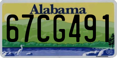 AL license plate 67CG491