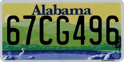 AL license plate 67CG496