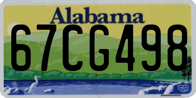 AL license plate 67CG498