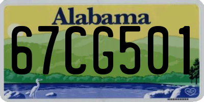 AL license plate 67CG501