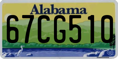 AL license plate 67CG510