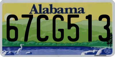 AL license plate 67CG513