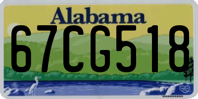 AL license plate 67CG518