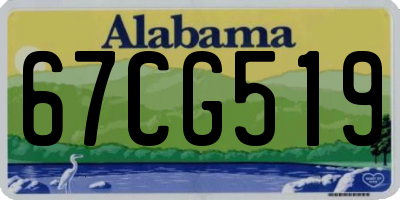 AL license plate 67CG519