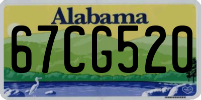 AL license plate 67CG520