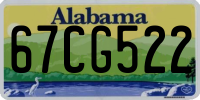 AL license plate 67CG522
