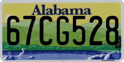 AL license plate 67CG528