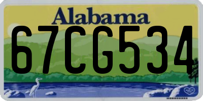 AL license plate 67CG534