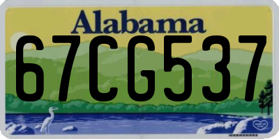 AL license plate 67CG537